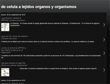 Tablet Screenshot of decelulaatejidosorganosyorganismos.blogspot.com