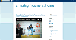Desktop Screenshot of amazingincomeathome.blogspot.com