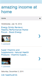 Mobile Screenshot of amazingincomeathome.blogspot.com