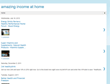 Tablet Screenshot of amazingincomeathome.blogspot.com