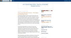 Desktop Screenshot of outsourcingdataentry.blogspot.com