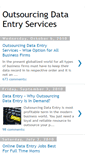 Mobile Screenshot of outsourcingdataentry.blogspot.com
