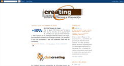 Desktop Screenshot of creatingca.blogspot.com