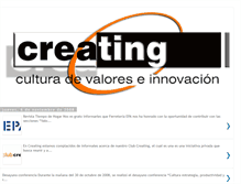 Tablet Screenshot of creatingca.blogspot.com