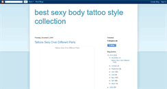 Desktop Screenshot of bestsexybodytattoostylecollection.blogspot.com