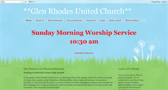 Desktop Screenshot of glenrhodesunitedchurch.blogspot.com