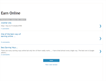 Tablet Screenshot of earning-ways.blogspot.com