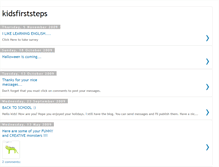 Tablet Screenshot of kidsfirststeps.blogspot.com