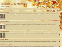 Tablet Screenshot of elalambiquecosmeticanatural.blogspot.com