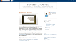 Desktop Screenshot of newmediaplanner.blogspot.com