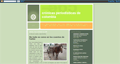 Desktop Screenshot of cronicasperiodisticasdecolombia.blogspot.com