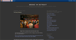 Desktop Screenshot of brokeindetroit.blogspot.com