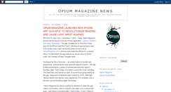 Desktop Screenshot of opiummagazinenews.blogspot.com