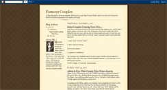 Desktop Screenshot of famouscouples.blogspot.com