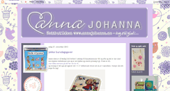 Desktop Screenshot of annajohannas.blogspot.com