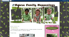 Desktop Screenshot of howsefamilyhappenings.blogspot.com