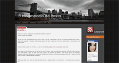 Desktop Screenshot of elblogespacioderosita.blogspot.com