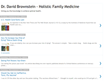 Tablet Screenshot of drdavidbrownstein.blogspot.com