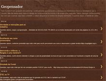 Tablet Screenshot of geopensador.blogspot.com