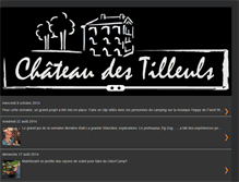 Tablet Screenshot of chateaudestilleuls.blogspot.com