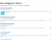 Tablet Screenshot of basicbloggingforwomen.blogspot.com