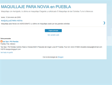 Tablet Screenshot of maquillajenovia.blogspot.com