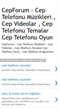 Mobile Screenshot of ceptelefonumuzikleri.blogspot.com