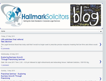 Tablet Screenshot of hallmarksolicitors.blogspot.com