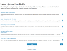 Tablet Screenshot of laser-liposuction-guide.blogspot.com