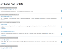 Tablet Screenshot of gameplanforlife.blogspot.com