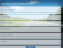 Tablet Screenshot of contenciosoadministrativoucv.blogspot.com