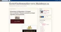 Desktop Screenshot of ecritsvinssommelier.blogspot.com