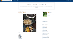 Desktop Screenshot of ccplingkitchen.blogspot.com