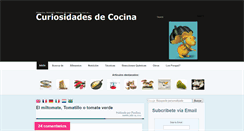 Desktop Screenshot of curiosidadesdecocina.blogspot.com