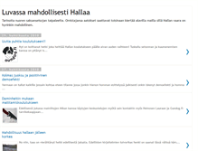 Tablet Screenshot of mahdollisestihallaa.blogspot.com