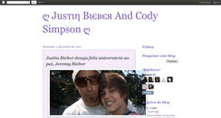 Desktop Screenshot of lovejustinbieberandcodysimpson.blogspot.com