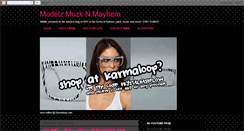 Desktop Screenshot of modelzmuzknmayhem.blogspot.com