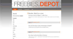 Desktop Screenshot of freebies-depot.blogspot.com