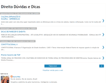 Tablet Screenshot of direitoduvidasedicas.blogspot.com