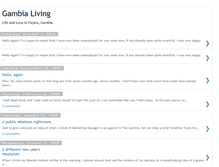 Tablet Screenshot of gambialiving.blogspot.com