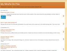 Tablet Screenshot of mymindsonfire.blogspot.com