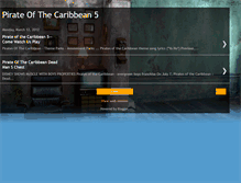 Tablet Screenshot of pirateofthecaribbean5.blogspot.com