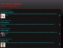 Tablet Screenshot of fitnessgenius.blogspot.com