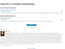 Tablet Screenshot of maturityinintimaterelationships.blogspot.com