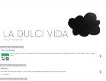 Tablet Screenshot of ladulcivida.blogspot.com