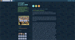 Desktop Screenshot of onesightecuador-2009.blogspot.com