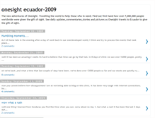 Tablet Screenshot of onesightecuador-2009.blogspot.com