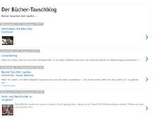 Tablet Screenshot of buechertauschen.blogspot.com