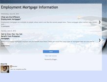 Tablet Screenshot of employmentmortgageinfo.blogspot.com