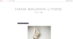 Desktop Screenshot of hanabauman-lyons.blogspot.com